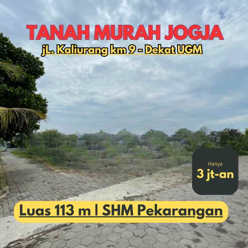 dijual tanah jalan kaliurang km 9