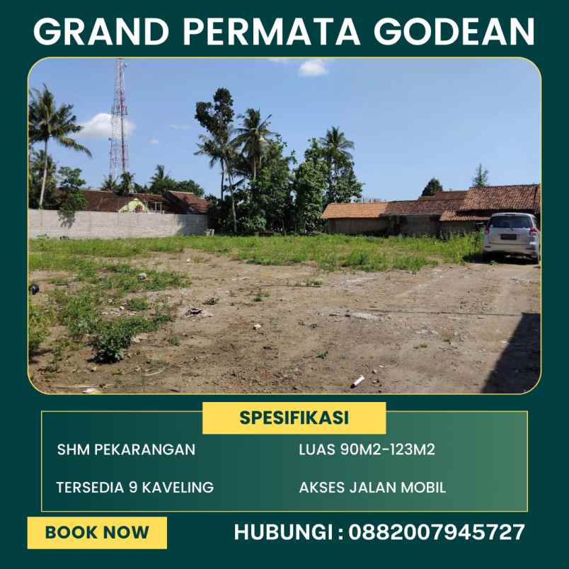 dijual tanah jalan pandean vii