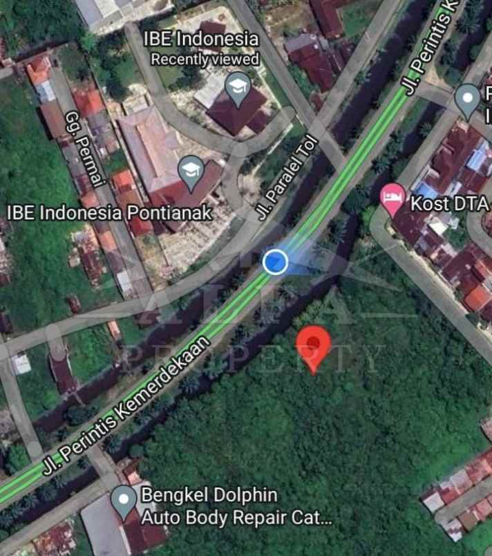 dijual tanah jalan perintis kemerdekaan kota pontianak