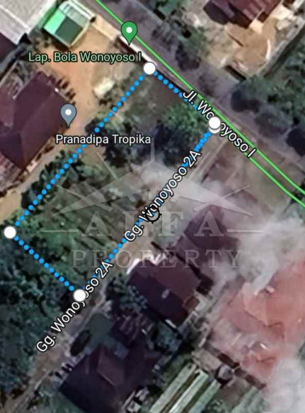 dijual tanah jalan utama wonoyoso 1 kota pontianak