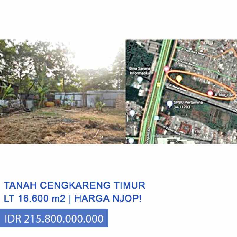 dijual tanah jl lingkar luar cengkareng