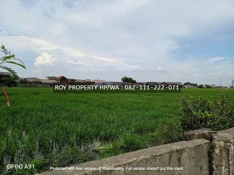 dijual tanah jl marunda makmur