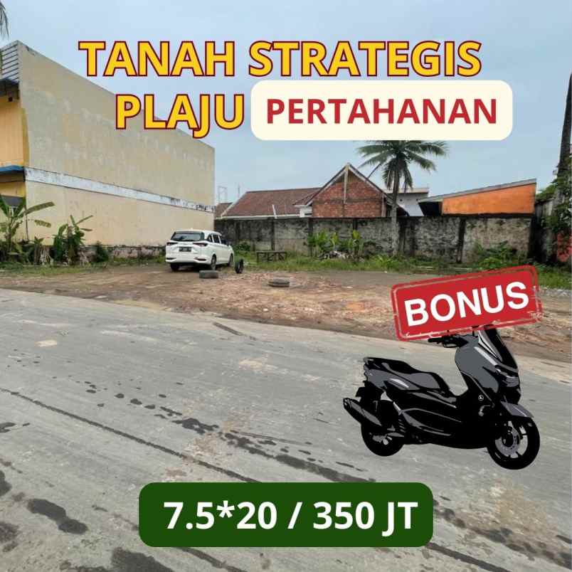 dijual tanah jl pertahanan