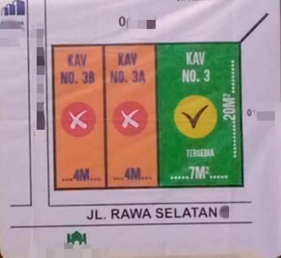 dijual tanah johar baru jakarta pusat