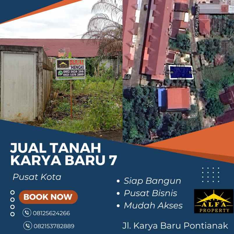 dijual tanah karya baru 7 kota pontianak