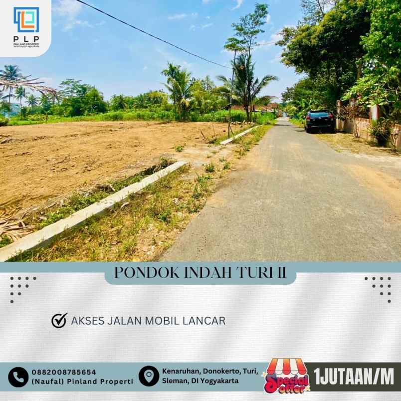 dijual tanah kenaruhan donokerto turi