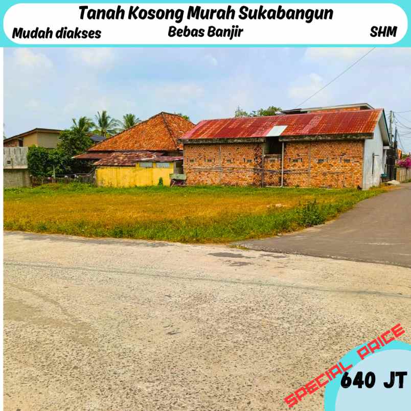 dijual tanah kosong palembang sukabangun