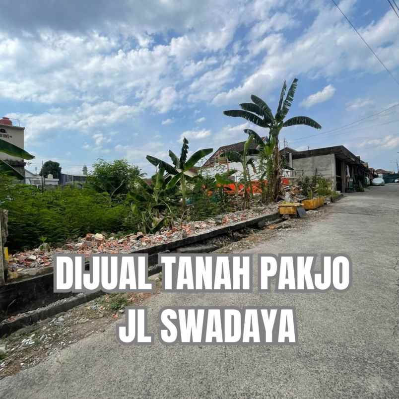 dijual tanah murah area pakjo jl swadaya pslembang