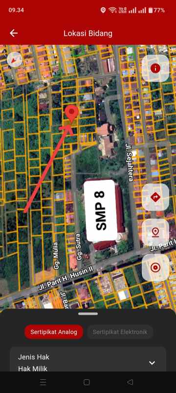 dijual tanah paris 2