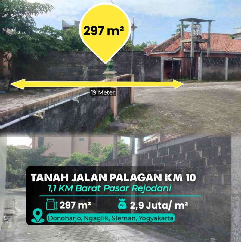 dijual tanah pasar rejodani