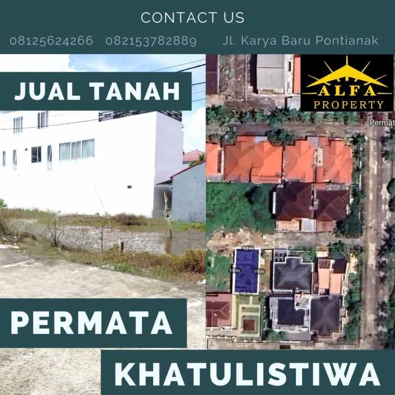 dijual tanah permata khatulistiwa kota pontianak