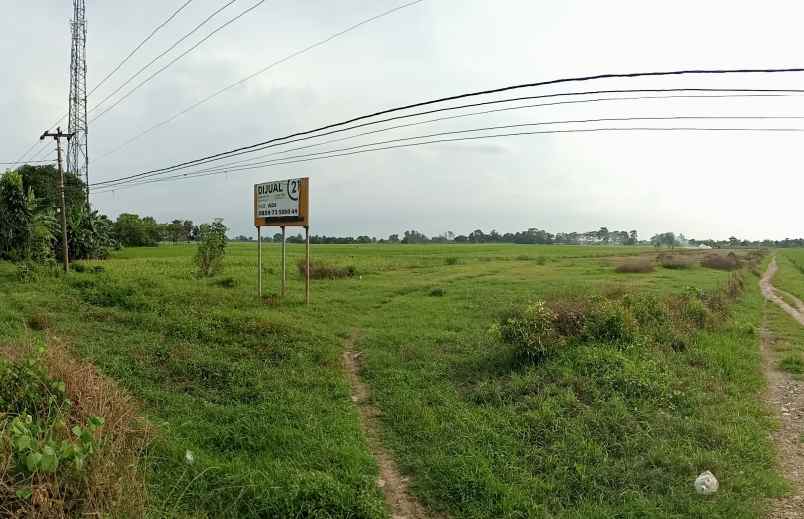 dijual tanah samping jalan raya jatibarang kadipaten