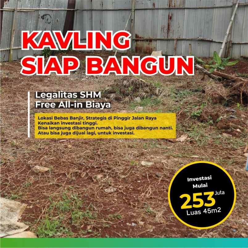 dijual tanah sawangan