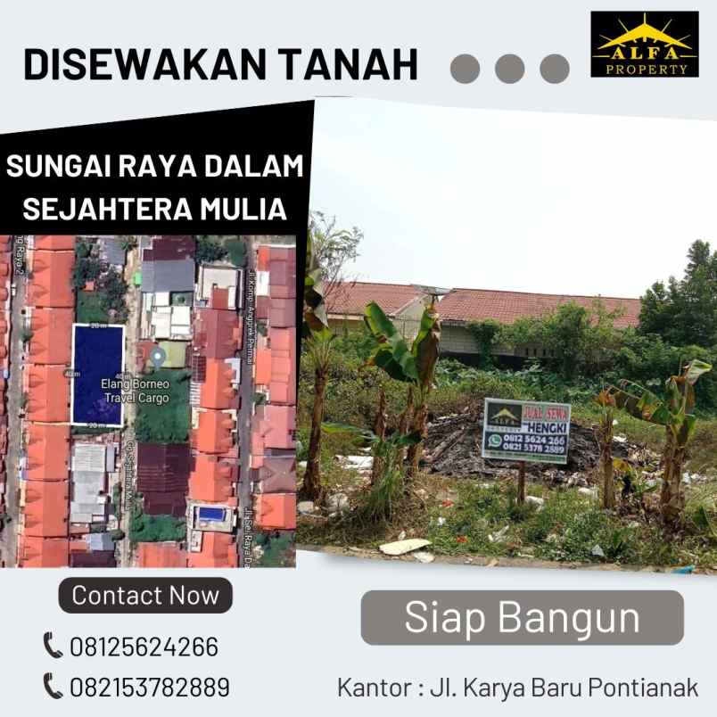 dijual tanah sejahtera mulia kota pontianak