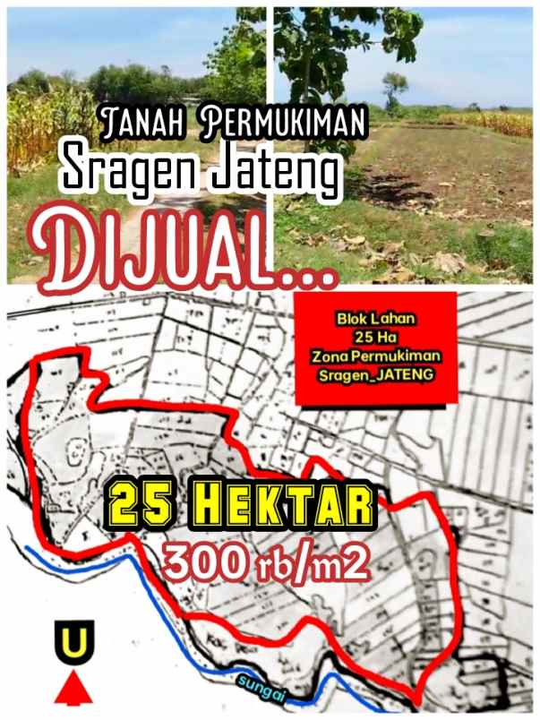 dijual tanah sragen jateng