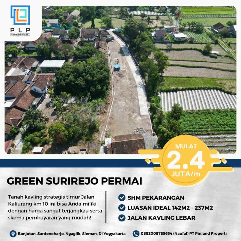 dijual tanah surirejo sukoharjo ngaglik