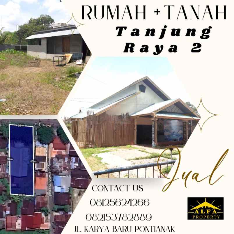 dijual tanah tanjung raya 2 kota pontianak