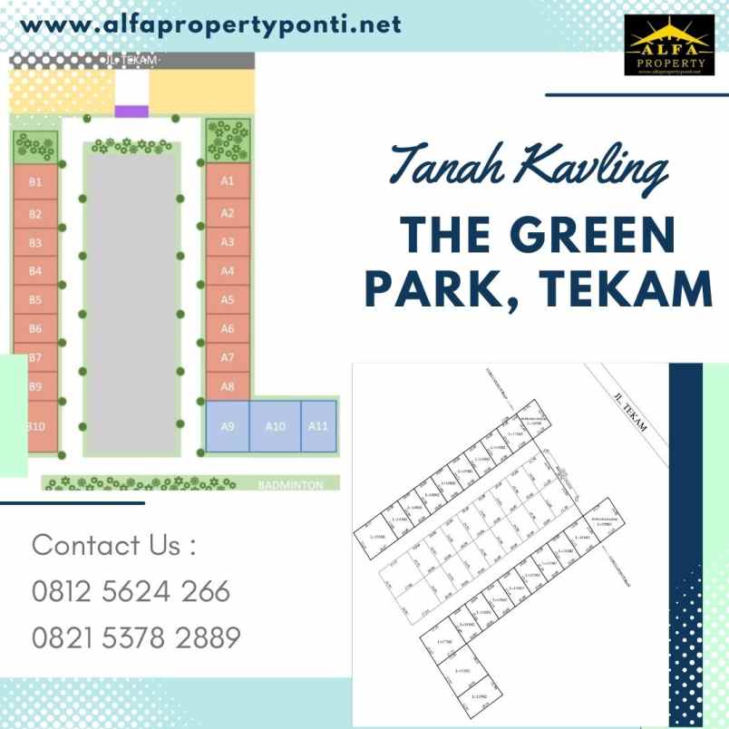 dijual tanah the green park kota pontianak