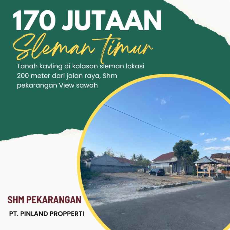 dijual tanah tunjungan selomartani