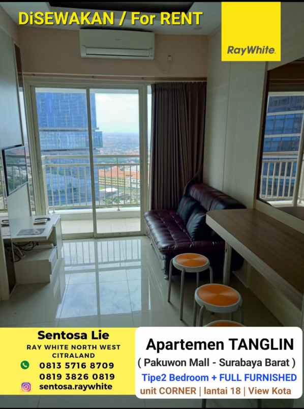 disewakan apartemen jalan pakuwon indah