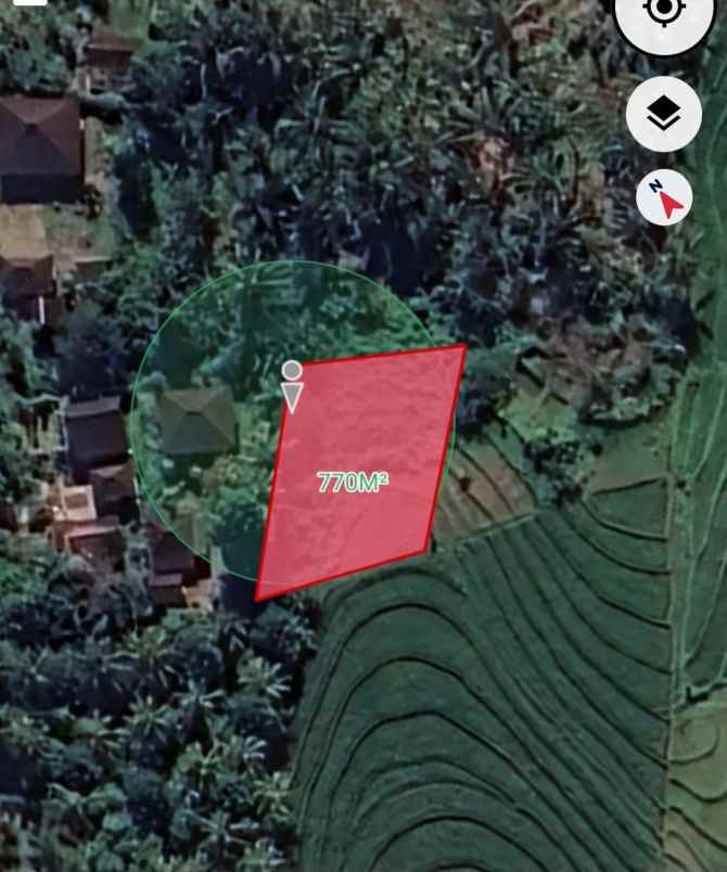 disewakan lahan murah dengan view sawah terasering