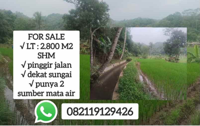 for sale tanah sumber mata air subang jawa barat