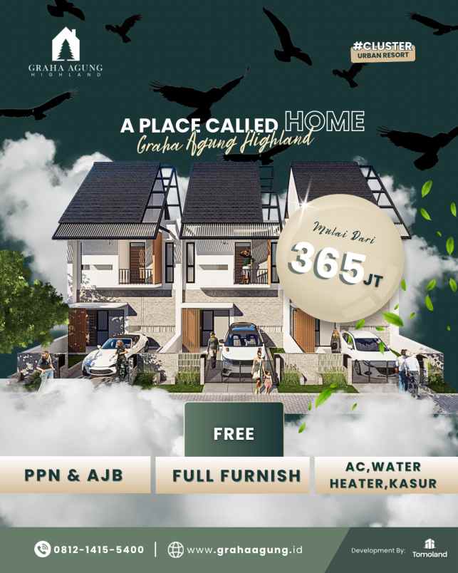 hub jual rumah kost malang desain modern tropis