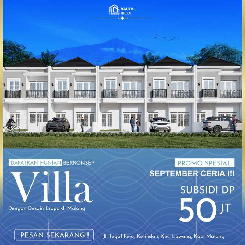 hunian villa di malang dengan desain eropa classic