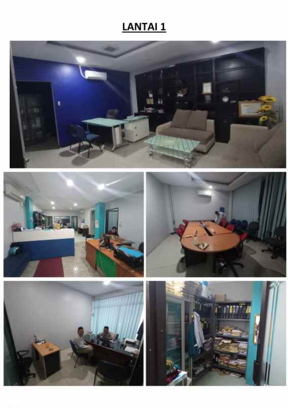 jual kantor 6 gedung 4 lantai lp3i