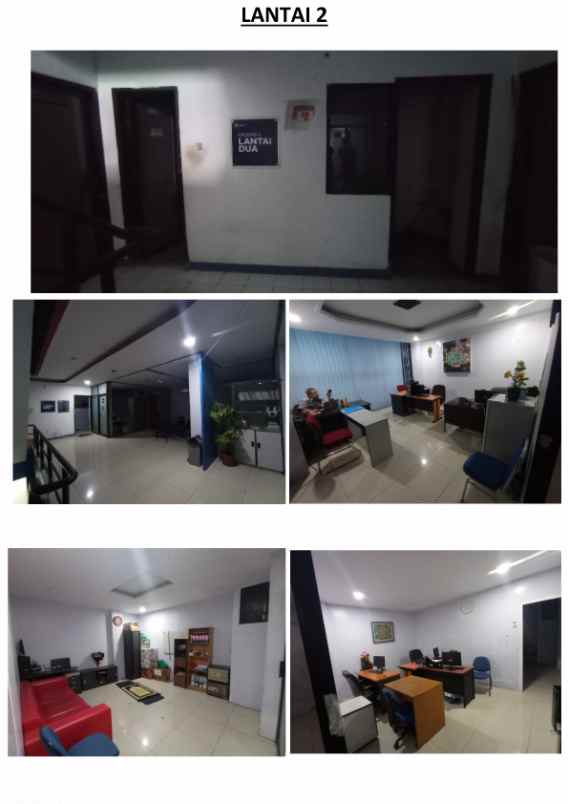 jual kantor 6 gedung 4 lantai lp3i