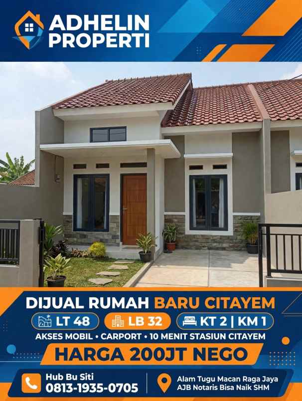jual rumah cash harga murah