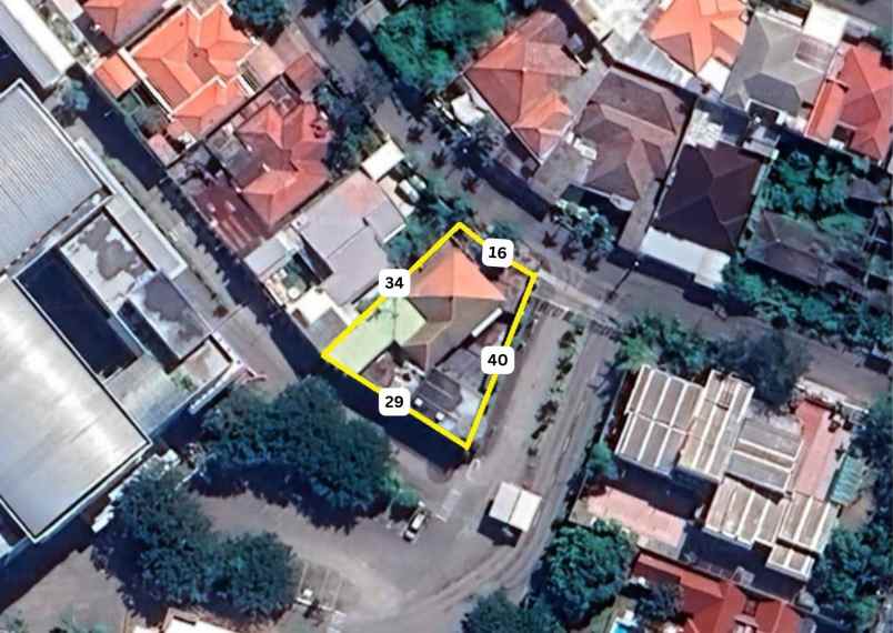 jual rumah hitung tanah di kupang indah i surabaya