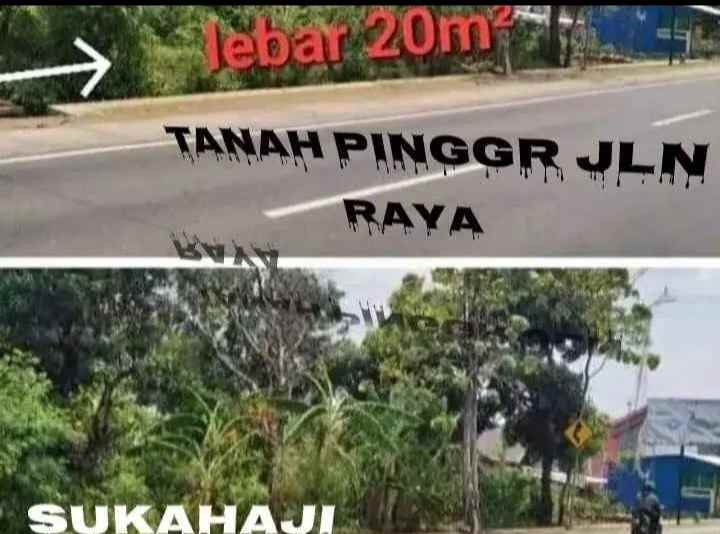 jual tanah pribadi lokasi pinggir jln raya sukahaji