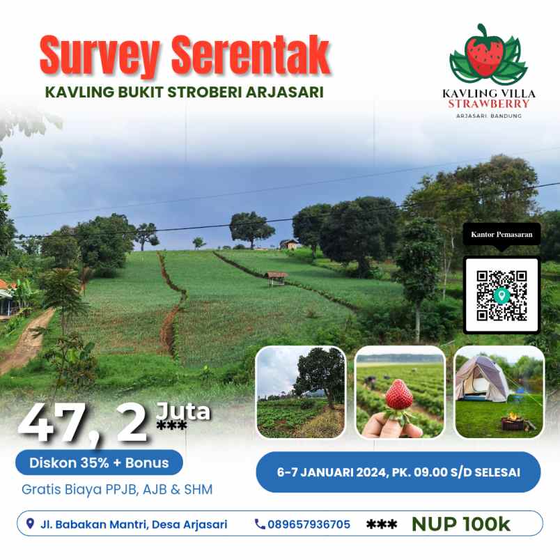 kavling murah shm bandung bukit strawberry