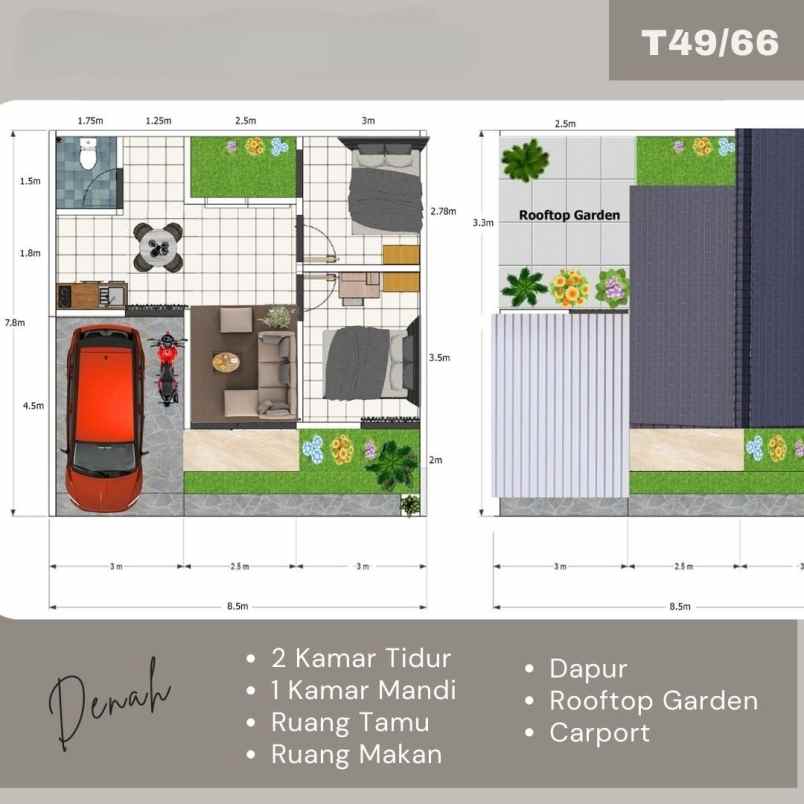 modern scandinavian home jatiasih bekasi bonus rooftop