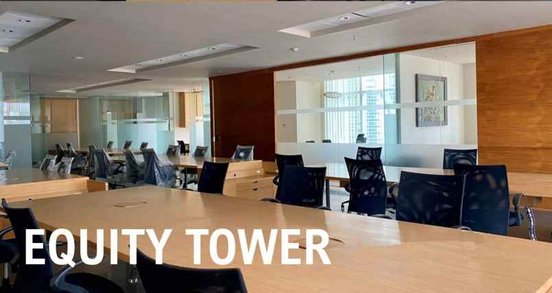 office space di equity tower furnished siap pakai