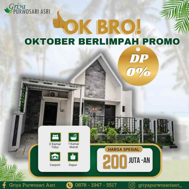 promo oktober 1jt sampai serah terima kunci