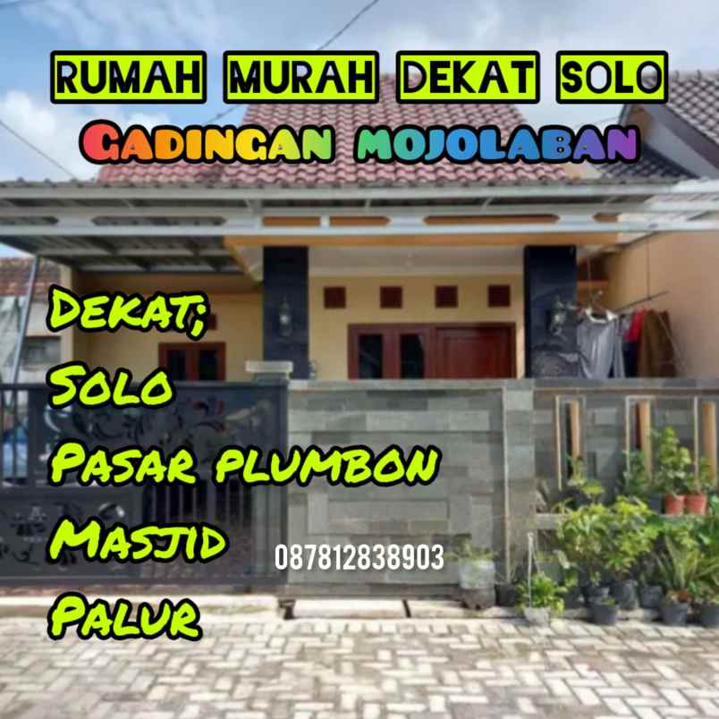 promo rumah dekat pasar plumbon bekonang