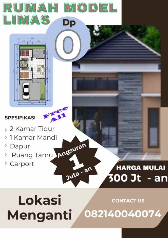 promo shm dp 0 rumah dekat lakasatri surabaya