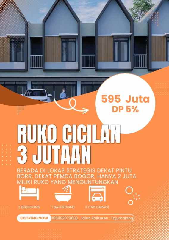 ruko strategis tepi jalan kalisuren keamanan 24 jam