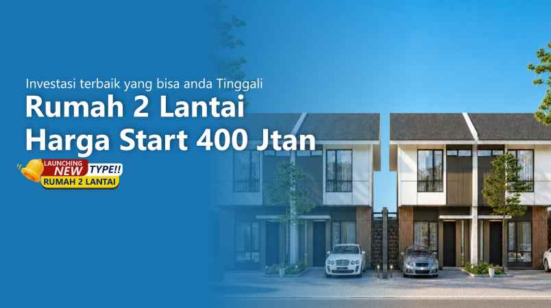 rumah 2 lantai harga 400 jt an