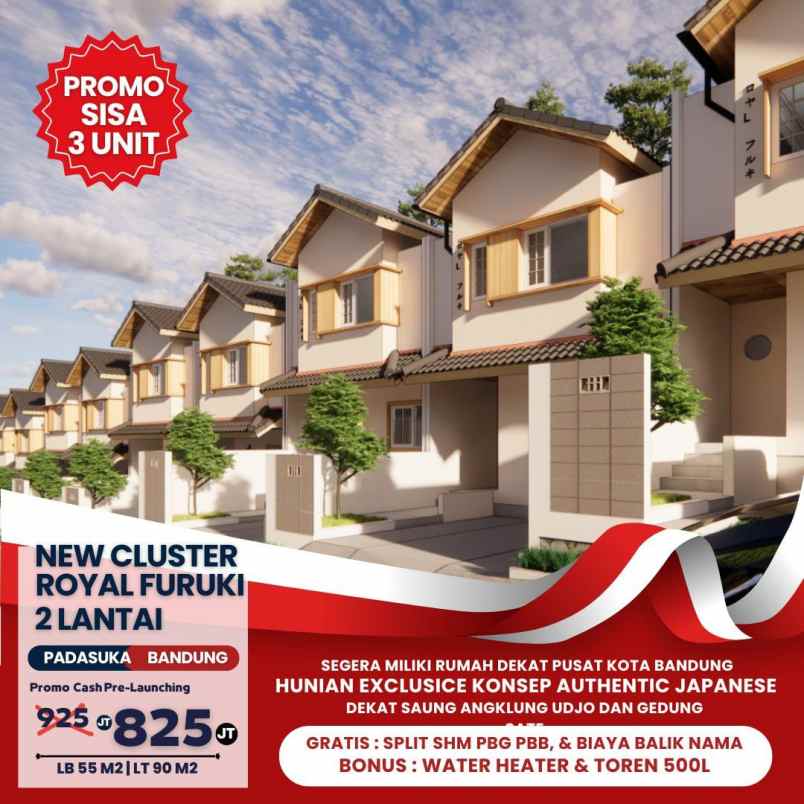 rumah 2 lantai padasuka bandung termurah