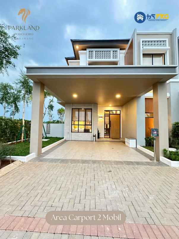 rumah 2 lantai parkland podomoro karawang