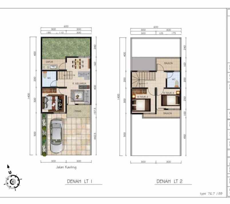 rumah 2 lantai readystok cluster dekat stasiun tambun
