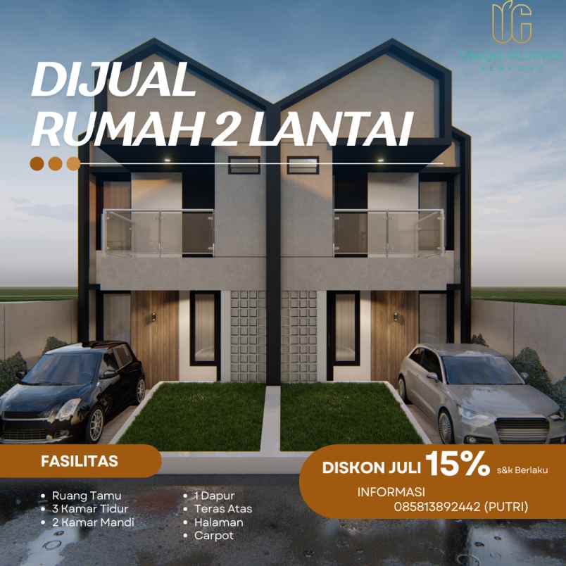 rumah 2 lantai siap bangun uniqo cluster serpong