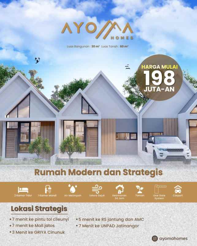 rumah baru 1 lantai di cileunyi bandung