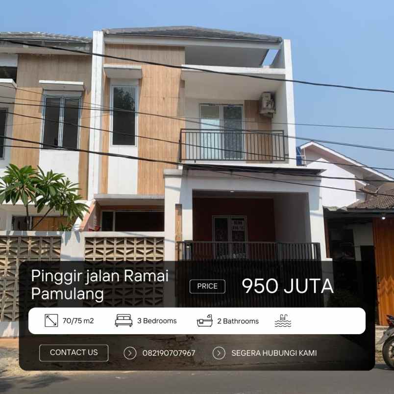 rumah baru di pamulang siap huni dekat kampus unpam