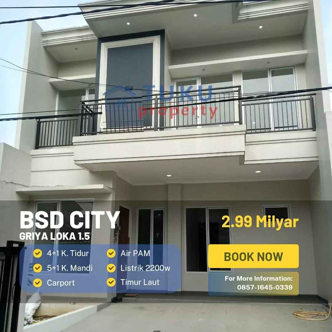 rumah baru griya loka 1 5 bsd