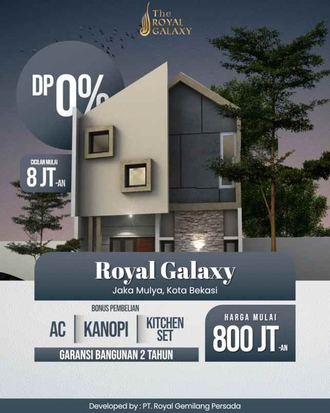 rumah baru mewah galaxy kota bekasi akses mobil shm