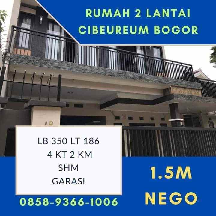 rumah bogor cibeureum cakep 2 lantai dekat btm